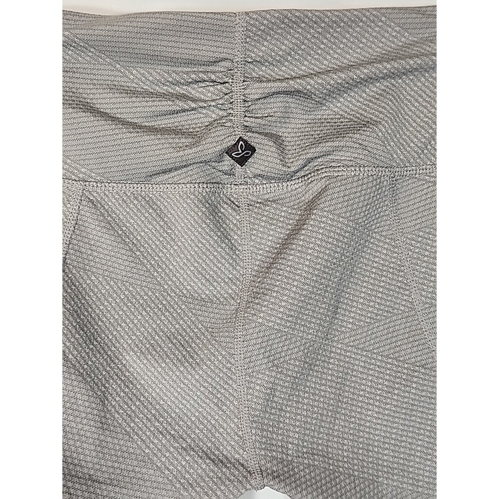 Prana Misty Legging Cropped Ruched Cuff High Rise Stretch Grey Textured Womens S - Picture 7 of 12